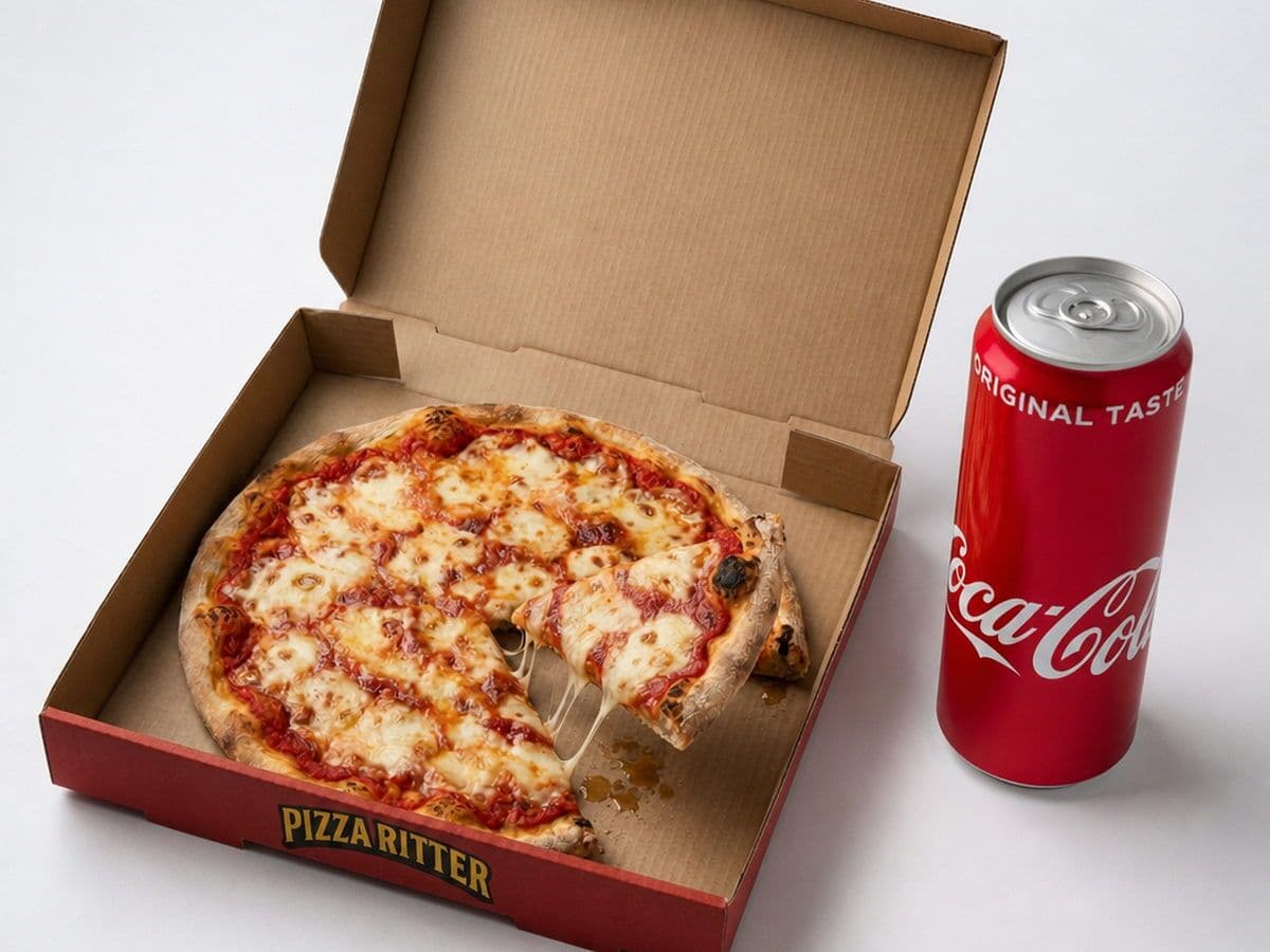 Knappen-Menü von Pizza Ritter